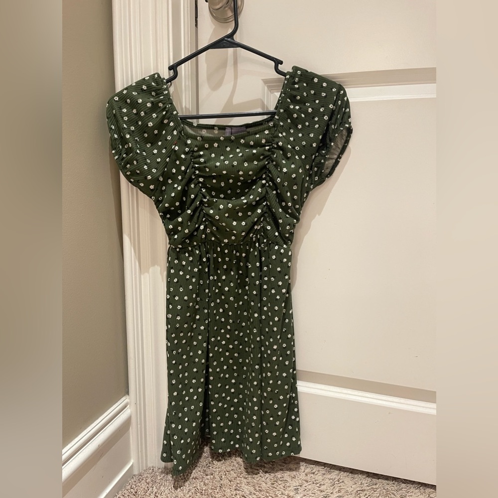 Girls dress, green